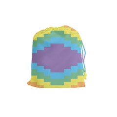 Carmigender Flags Rainbow Drawstring Pouches (medium)  by Mariart