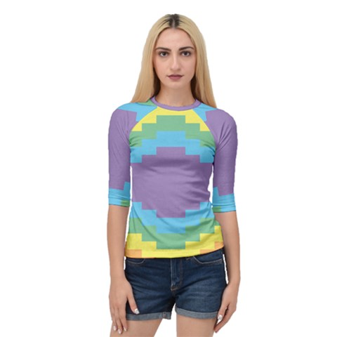 Carmigender Flags Rainbow Quarter Sleeve Tee by Mariart