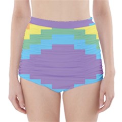 Carmigender Flags Rainbow High-waisted Bikini Bottoms by Mariart