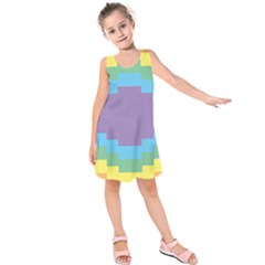 Carmigender Flags Rainbow Kids  Sleeveless Dress by Mariart