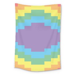 Carmigender Flags Rainbow Large Tapestry by Mariart