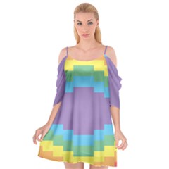 Carmigender Flags Rainbow Cutout Spaghetti Strap Chiffon Dress