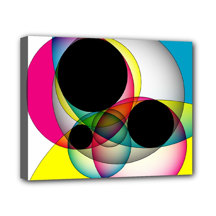 Apollonius Color Multi Circle Polkadot Canvas 10  x 8 