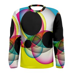 Apollonius Color Multi Circle Polkadot Men s Long Sleeve Tee by Mariart