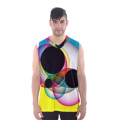 Apollonius Color Multi Circle Polkadot Men s Basketball Tank Top