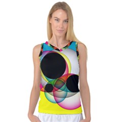 Apollonius Color Multi Circle Polkadot Women s Basketball Tank Top by Mariart