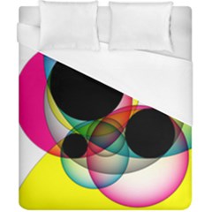 Apollonius Color Multi Circle Polkadot Duvet Cover (california King Size) by Mariart