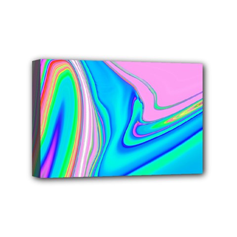 Aurora Color Rainbow Space Blue Sky Purple Yellow Green Pink Red Mini Canvas 6  X 4 