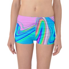 Aurora Color Rainbow Space Blue Sky Purple Yellow Green Pink Red Boyleg Bikini Bottoms by Mariart