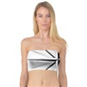 Compase Star Rose Black White Bandeau Top View1