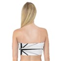 Compase Star Rose Black White Bandeau Top View2