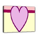 Cute Gender Gendercute Flags Love Heart Line Valentine Canvas 14  x 11  View1