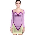 Cute Gender Gendercute Flags Love Heart Line Valentine Long Sleeve Bodycon Dress View1