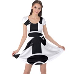 Cropped Kayak Graphic Race Paddle Black Water Sea Wave Beach Cap Sleeve Dresses by Mariart