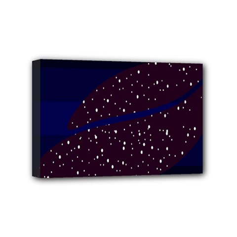 Contigender Flags Star Polka Space Blue Sky Black Brown Mini Canvas 6  X 4  by Mariart