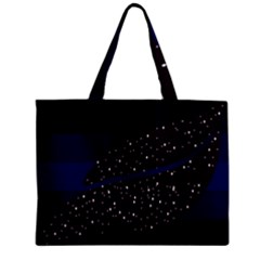 Contigender Flags Star Polka Space Blue Sky Black Brown Zipper Mini Tote Bag by Mariart