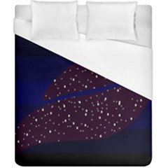 Contigender Flags Star Polka Space Blue Sky Black Brown Duvet Cover (california King Size)