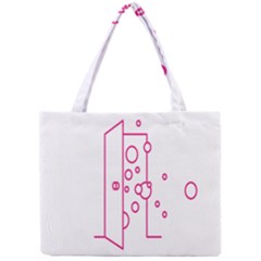 Deep Clean Bubbel Door Pink Polka Circle Mini Tote Bag by Mariart