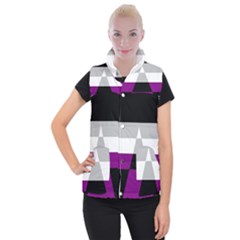 Dissexual Flag Women s Button Up Puffer Vest by Mariart