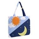 Day Night Moon Stars Cloud Stars Medium Tote Bag View2