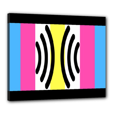 Echogender Flags Dahsfiq Echo Gender Canvas 24  X 20  by Mariart