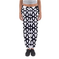 Dark Horse Playing Card Black White Women s Jogger Sweatpants by Mariart