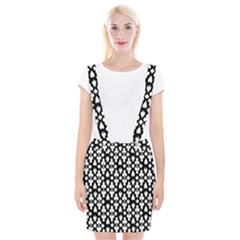 Dark Horse Playing Card Black White Braces Suspender Skirt by Mariart