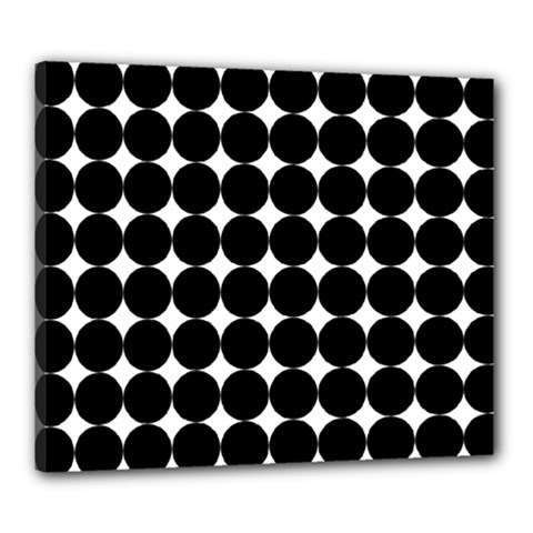 Dotted Pattern Png Dots Square Grid Abuse Black Canvas 24  X 20  by Mariart