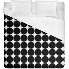 Dotted Pattern Png Dots Square Grid Abuse Black Duvet Cover (king Size) by Mariart