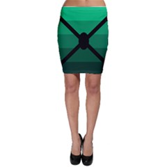 Fascigender Flags Line Green Black Hole Polka Bodycon Skirt by Mariart