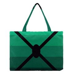 Fascigender Flags Line Green Black Hole Polka Medium Tote Bag by Mariart