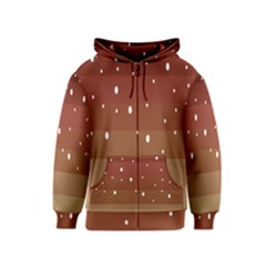 Fawn Gender Flags Polka Space Brown Kids  Zipper Hoodie by Mariart