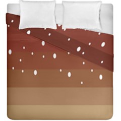 Fawn Gender Flags Polka Space Brown Duvet Cover Double Side (king Size) by Mariart