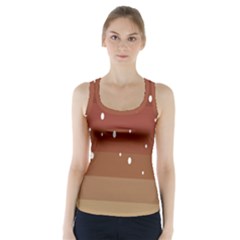 Fawn Gender Flags Polka Space Brown Racer Back Sports Top by Mariart