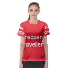 Frequent Travellers Red Women s Sport Mesh Tee