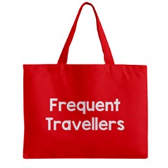 Frequent Travellers Red Zipper Mini Tote Bag by Mariart