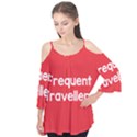 Frequent Travellers Red Flutter Tees View1