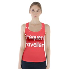 Frequent Travellers Red Racer Back Sports Top by Mariart