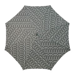 Capsul Another Grey Diamond Metal Texture Golf Umbrellas by Mariart