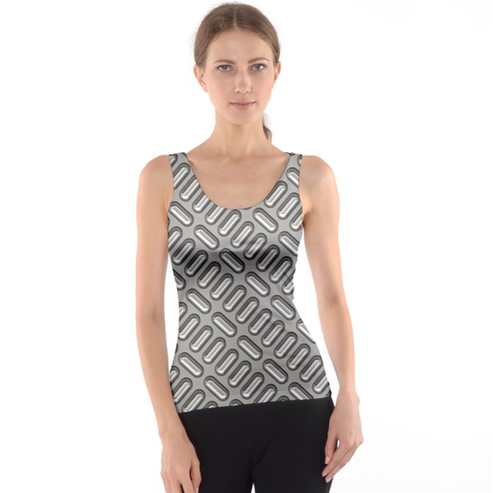 Capsul Another Grey Diamond Metal Texture Tank Top