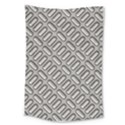 Capsul Another Grey Diamond Metal Texture Large Tapestry View1