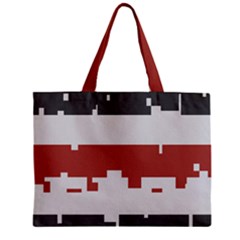 Girl Flags Plaid Red Black Zipper Mini Tote Bag by Mariart