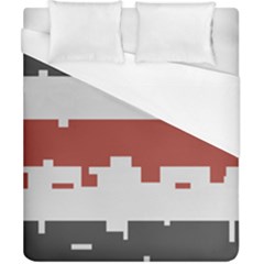 Girl Flags Plaid Red Black Duvet Cover (california King Size) by Mariart