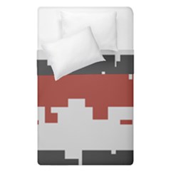 Girl Flags Plaid Red Black Duvet Cover Double Side (single Size) by Mariart