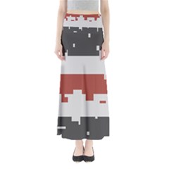 Girl Flags Plaid Red Black Maxi Skirts