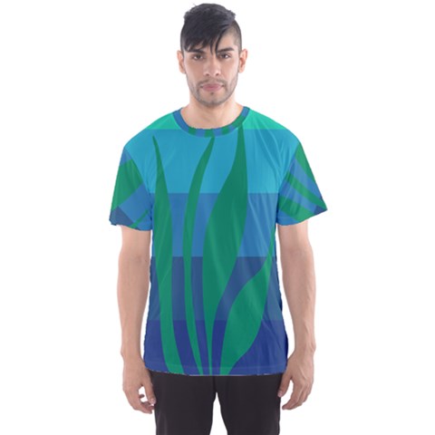 Gender Sea Flags Leaf Men s Sport Mesh Tee by Mariart