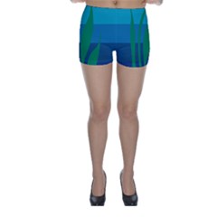 Gender Sea Flags Leaf Skinny Shorts by Mariart