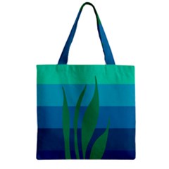 Gender Sea Flags Leaf Zipper Grocery Tote Bag