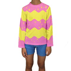 Glimra Gender Flags Star Space Kids  Long Sleeve Swimwear