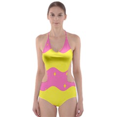 Glimra Gender Flags Star Space Cut-out One Piece Swimsuit by Mariart